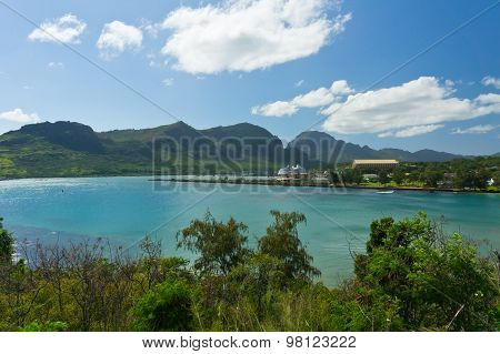 Beautiful View Of Nawiliwili, Kauai Island, Hawaii, Usa