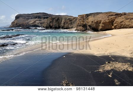 Black Leading To White Sand Beach