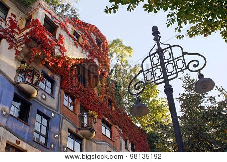 Detail Of The Facade Hundertwasserhaus, Vienna