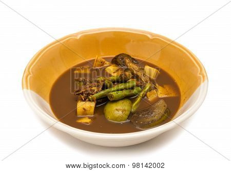 Curry Spicy Vegelable And Fish Grill