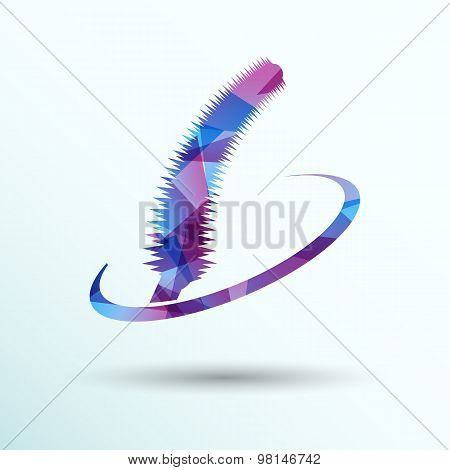 Watercolor illustration mascara Fashion Vector