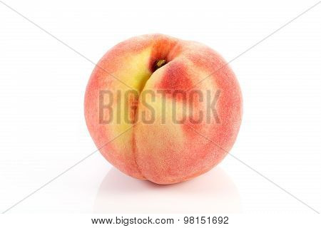 Peach Isolated On White
