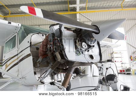 Repairing Small Propeller Airplane