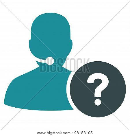 Online Support Icon from Commerce Set