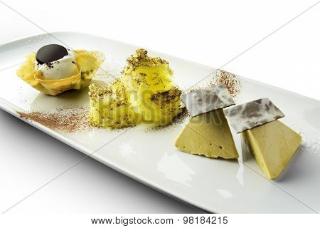Dessert Tiramisu Ice Cream Parfait And Mousse Chocolate