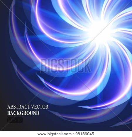 abstract glowing element vector