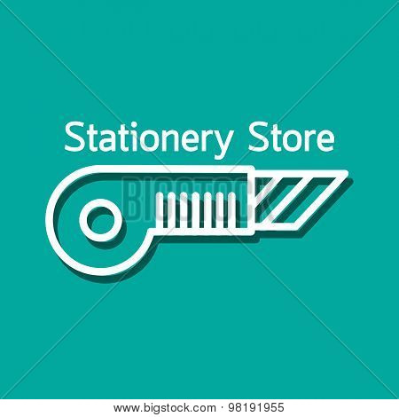 Linear logo for stationery store