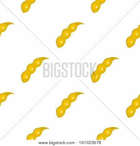 Dried soy pod pattern seamless flat style for web vector illustration
