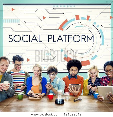 Internet Social Platform Media Network Digital