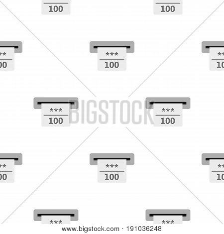 Winning cheque in casino pattern seamless flat style for web vector illustration
