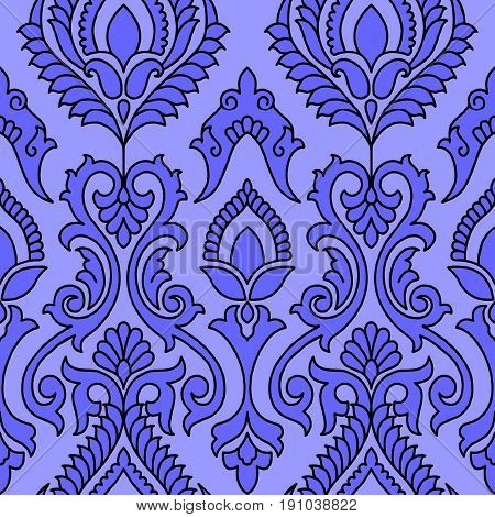 ornamental pattern with paisley and geometrical pattern