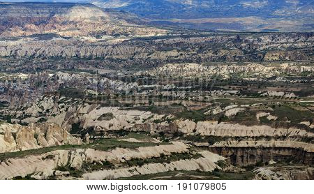 View From Uchhisar Castle In Cappadocia