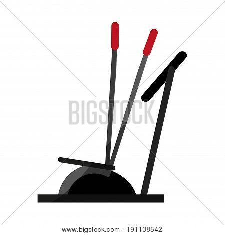eliptical fitness related icon image vector illustration design