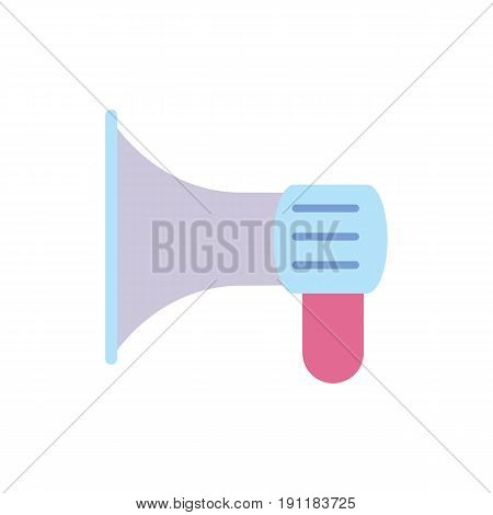 Director movie megaphone vector icon. Cinema produce vector illustration isolated on white background.