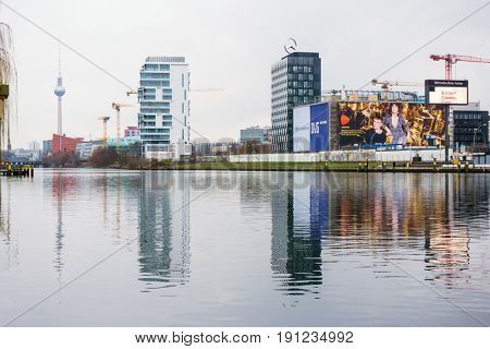 BERLIN, GERMANY- December 24, 2016: Tv tower or Fersehturm on December 24, 2016. BERLIN, Germany.