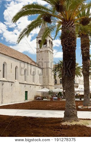 View on old town of Trogir in Croatia.