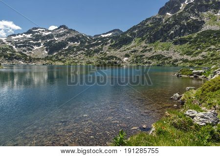 Amazing landscape of Demirkapiyski chuki and Dzhano peaks, Popovo lake, Pirin Mountain, Bulgaria