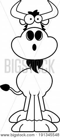 Surprised Cartoon Wildebeest