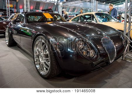 STUTTGART GERMANY - MARCH 02 2017: Sports car Wiesmann GT MF4 2011. Europe's greatest classic car exhibition 