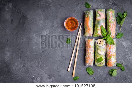 Fresh Assorted Spring Rolls