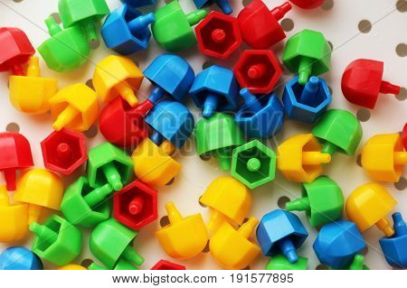 Children's multicolored mosaic, education and development, object