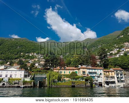 Moltrasio On Como Lake In Italy