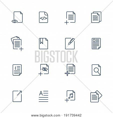 Paper Icon, Document Icon, Vector Eps10