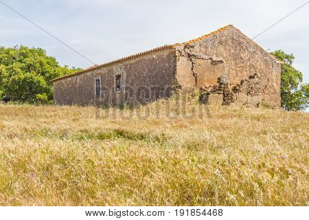 Abandoned Farm House And Plantation In Santiago Do Cacem