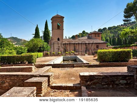 Gamle spanske slot i Granada.  Spanien