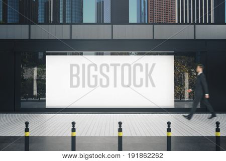 Showcase With Empty Poster