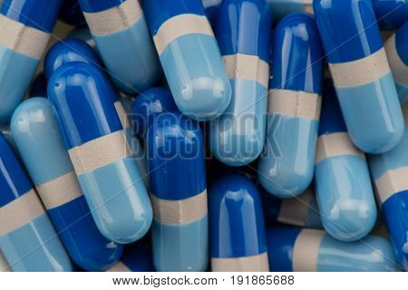 Close Up of Acetaminophen Gelcaps Background Image