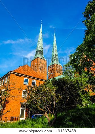 Luebecker Dom In Luebeck Hdr