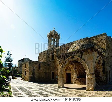 The Crusades-era Church of St. John-Mark in Byblos Lebanon