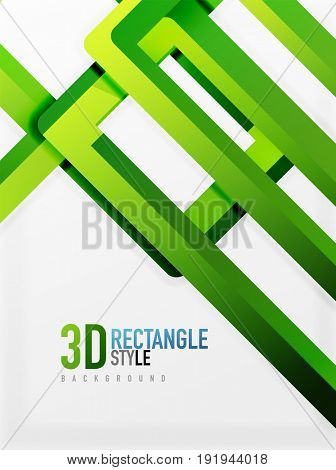 Rectangle tube elements, 3d background