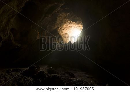 Cave Exit Of Temple Near Hpa-an, Myanmar