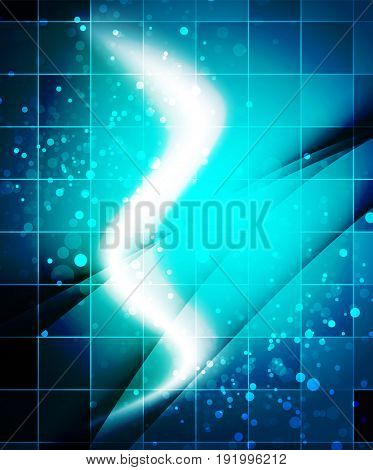 Shiny wave, magic light efffect abstract background