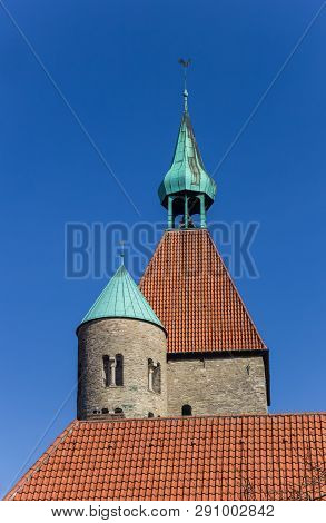 Towers Of The Stiftskirche Church In Freckenhorst, Germany