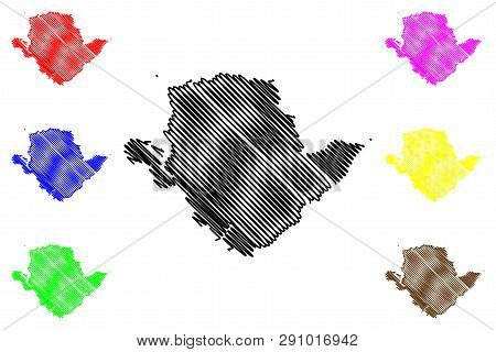 Anglesey (united Kingdom, Wales, Cymru, Principal Areas Of Wales) Map Vector Illustration, Scribble 