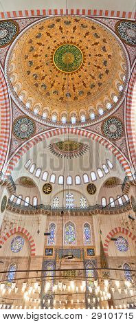 Interno della Moschea di Solimano il magnifico
