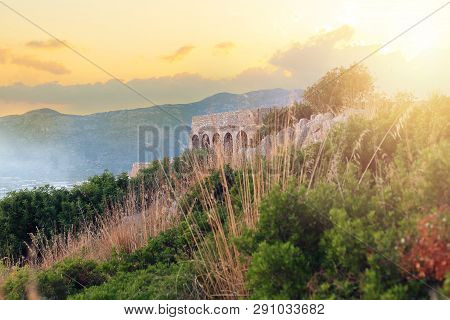 Romans Temple Of Jupiter Anxur In Terracina, Italy