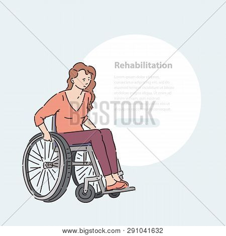 Young Disabled Woman Vector Photo Free Trial Bigstock