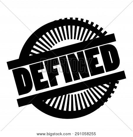 Print Defined Stamp On White Background. Labels And Stickers Series.