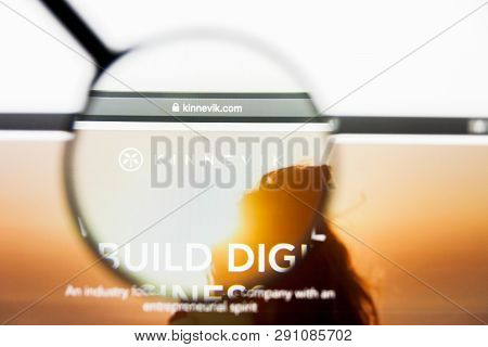 Los Angeles, California, Usa - 23 March 2019: Illustrative Editorial Of Kinnevik Website Homepage. K