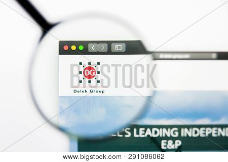 Los Angeles, California, Usa - 23 March 2019: Illustrative Editorial Of Delek Group Website Homepage