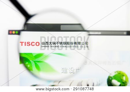 Los Angeles, California, Usa - 23 March 2019: Illustrative Editorial Of Shanxi Taigang Stainless Web
