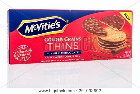 Winneconne, Wi - 15 March 2019: A Package Of  Mcvities Golden Grains Things Milk Chocolate Flavor Bi