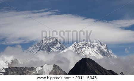 Mount Everest Is Highest Mountain Above Sea Level In Mahalangur Himal Sub Range Of Himalaya.everest