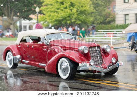 Auburn, Indiana, Usa - September 9, 2018 The Auburn Cord Duesenberg Festival, An Auburn Classic Car 