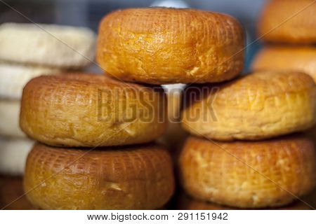Smoked Cheese Pigtail, Traditional Polish Smoked Cheese, Chechil Cheese