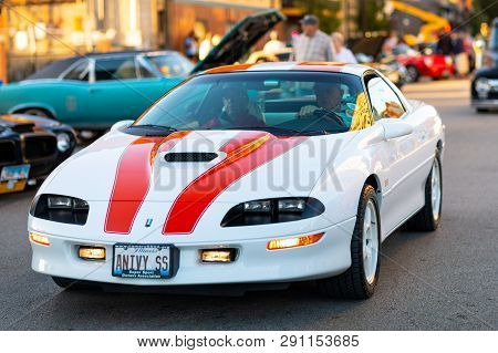 Springfield, Illinois, Usa - September 22, 2018: The Route 66 Mother Road Festival, Chevrolet Camaro